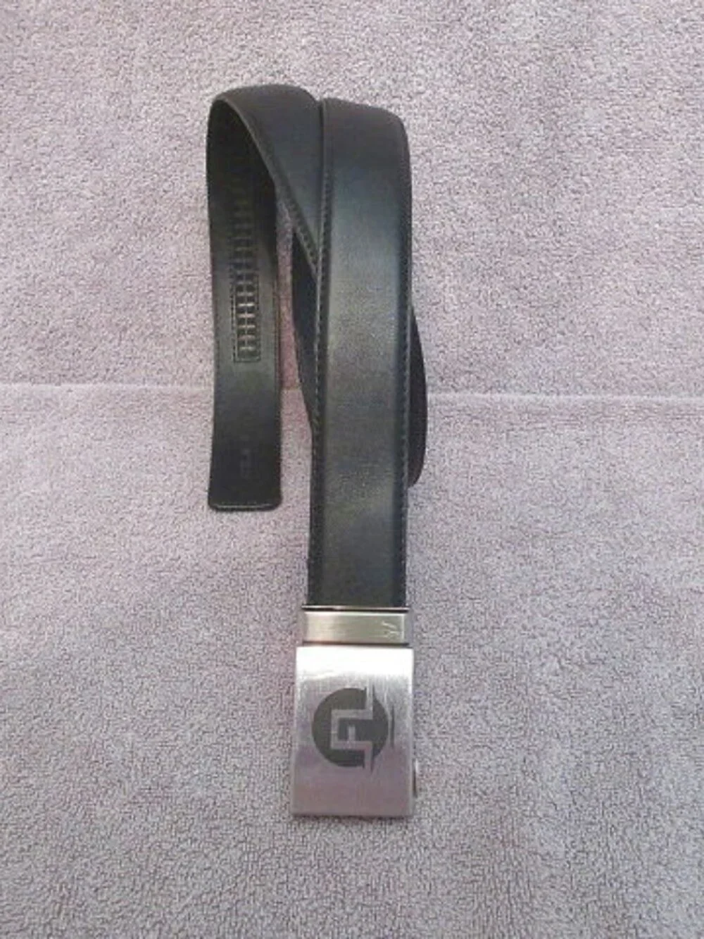 Mission Leather Belt 40mm Black Florida Gators Licensed NCAA Ratchet Gunmetal L